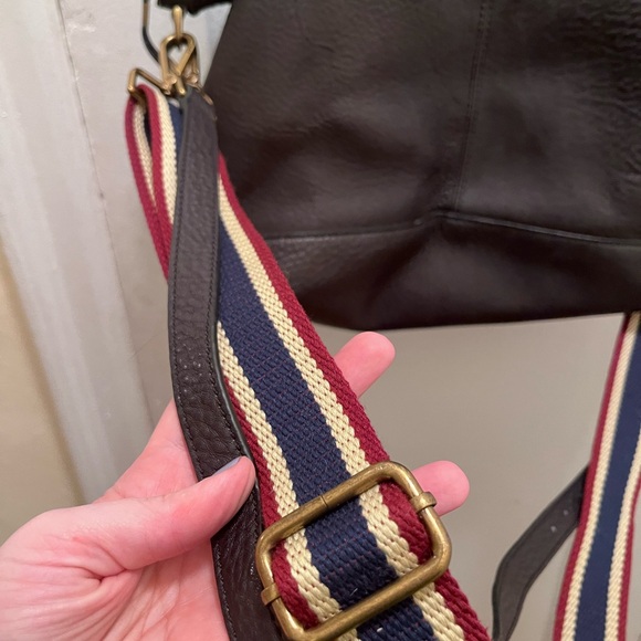 Madewell Berliner satchel in grey NWT fabric strap included - Picture 3 of 10